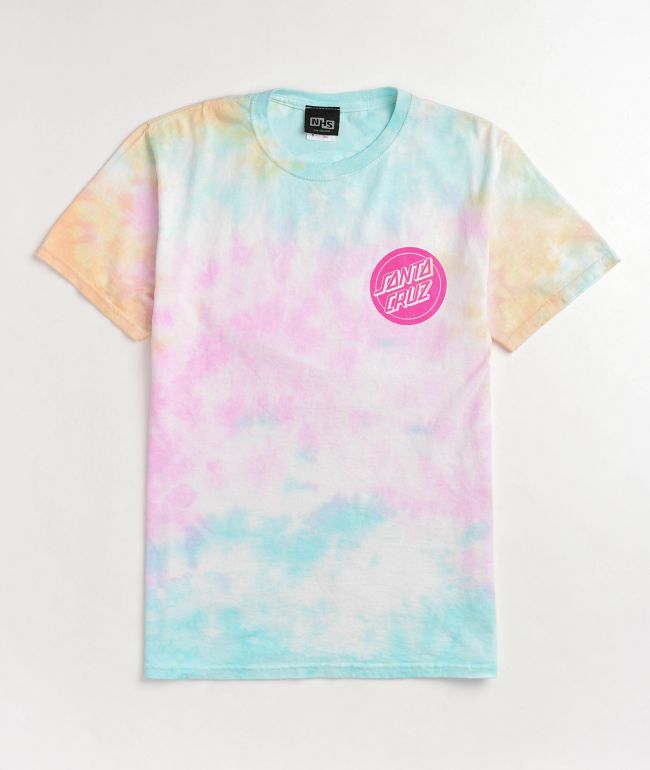 Santa Cruz Reverse Dot Snow Cone Tie Dye T-Shirt - thumbnail 2