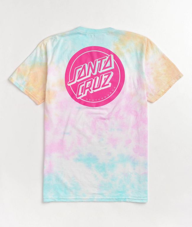 Santa Cruz Reverse Dot Snow Cone Tie Dye T-Shirt