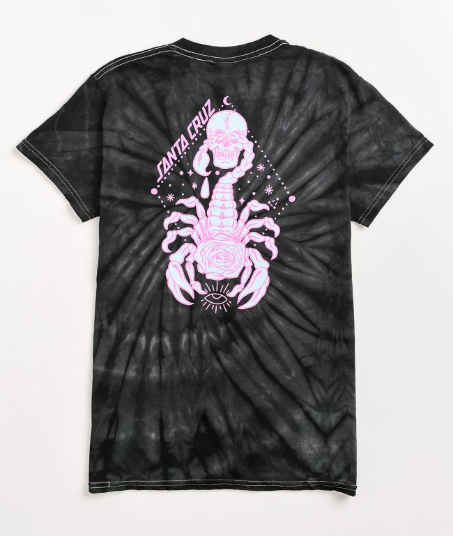 Santa Cruz Scorpio Black Tie-Dye T-Shirt