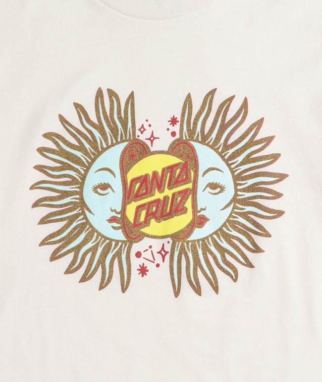 Santa Cruz Split Sun Off-White T-Shirt - thumbnail 3