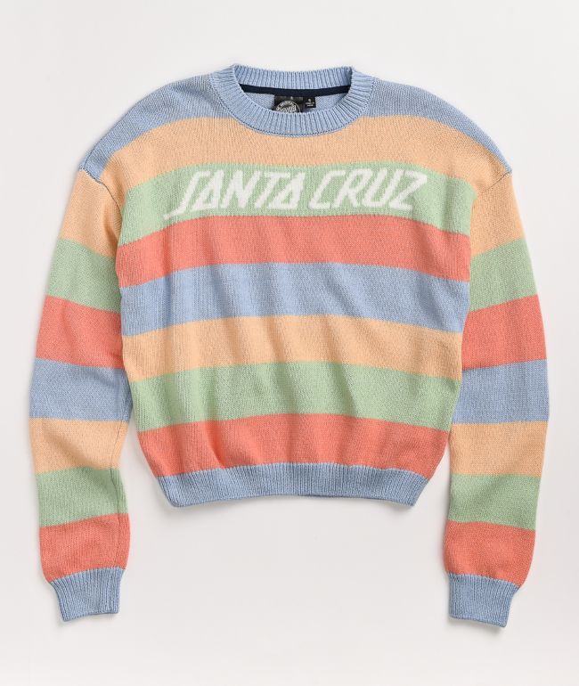 Santa Cruz Stripe Crewneck Sweatshirt