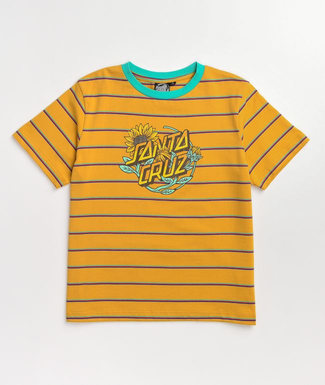 Santa Cruz Sunflower Dot Yellow Stripe T-Shirt