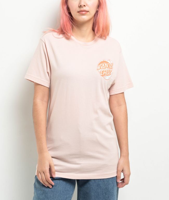 Santa Cruz Wave Dot Blush T-Shirt - thumbnail 2