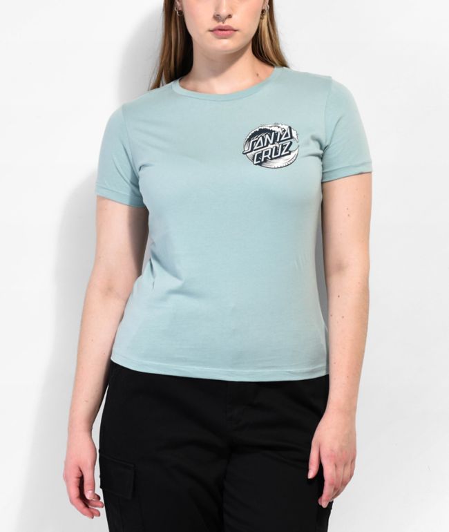 Santa Cruz Wave Dot Dusty Blue T-Shirt - thumbnail 2