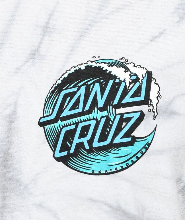 Santa Cruz Wave Dot Spider Silver Tie Dye T-Shirt - thumbnail 3