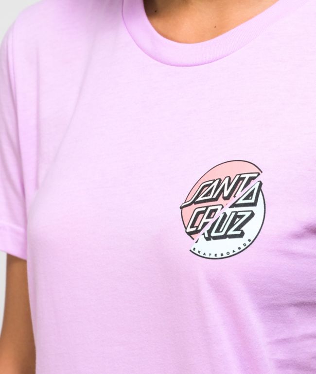 Santa Cruz Wave Dot Splice Lilac T-Shirt - thumbnail 3