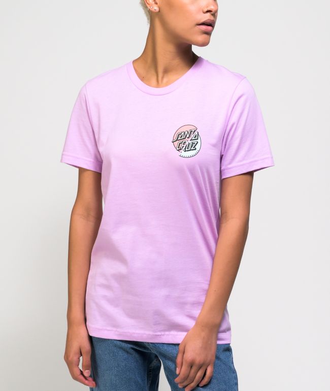 Santa Cruz Wave Dot Splice Lilac T-Shirt - thumbnail 2