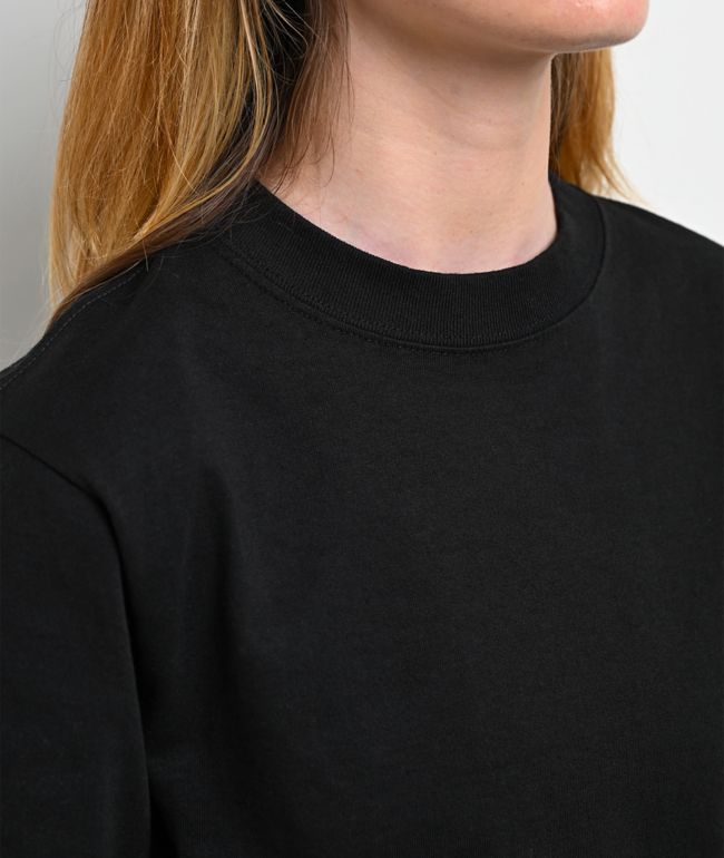 Shaka Wear Black Crop T-Shirt - thumbnail 3