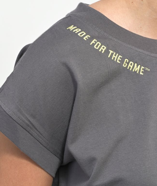 Spalding Grey Crop T-Shirt - thumbnail 3