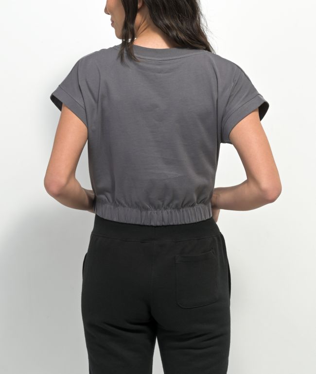 Spalding Grey Crop T-Shirt - thumbnail 2