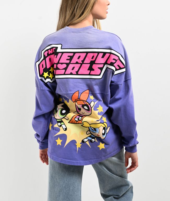 Spirit Jersey The Powerpuff Girls Purple Long Sleeve T-Shirt