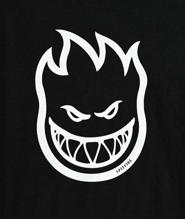 Spitfire Kids Bighead Black T-Shirt - thumbnail 3