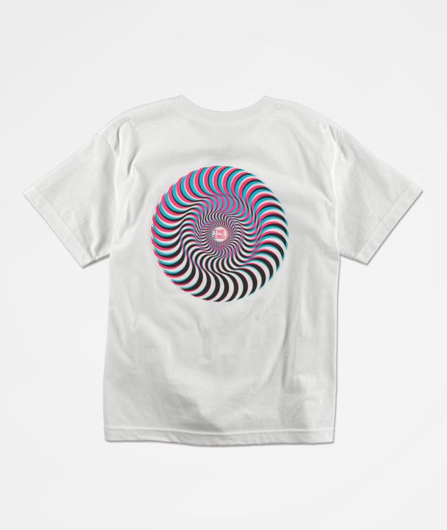 Spitfire Kids Over Swirl White T-Shirt - thumbnail 2