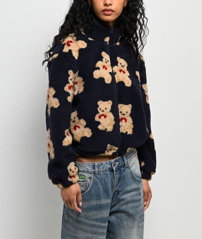 Stoosh Teddy Bear Sherpa Zip Jacket - thumbnail 3