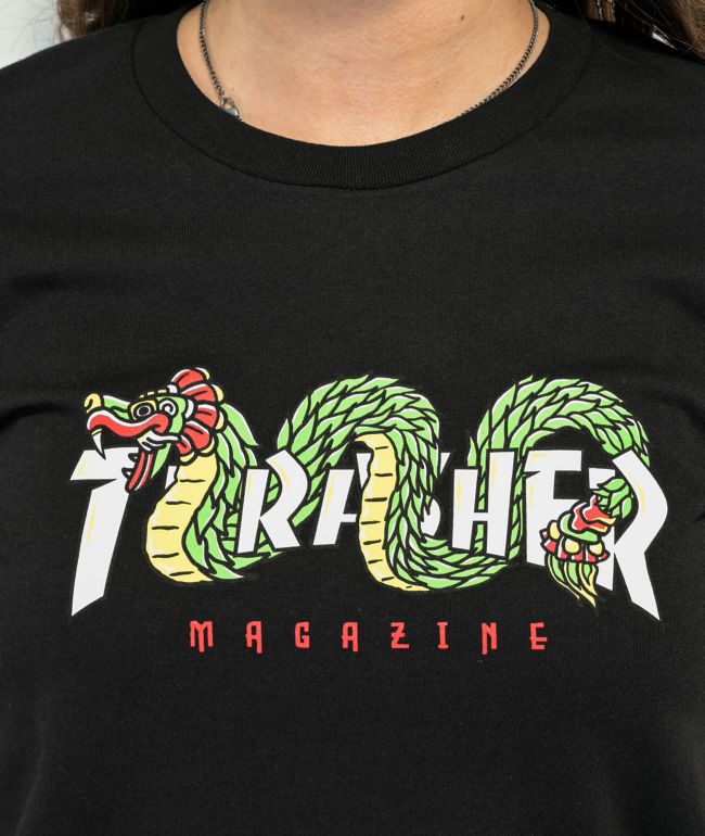 Thrasher Aztec Black T-Shirt - thumbnail 2