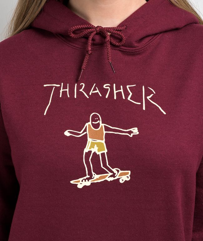 Thrasher Gonz Maroon Hoodie - thumbnail 2