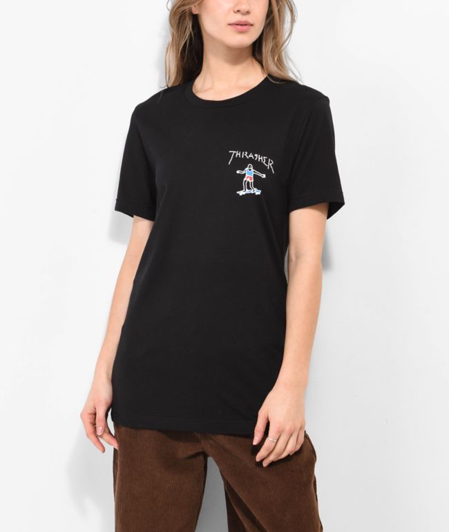 Thrasher Gonz Mini Logo Black T-Shirt