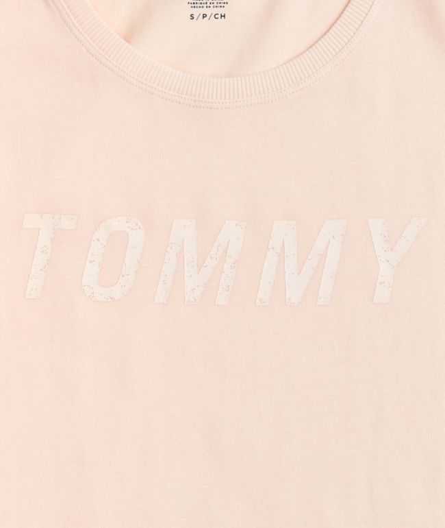 Tommy Hilfiger Oversized Pink T-Shirt - thumbnail 2
