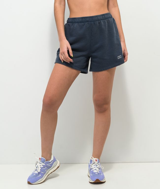 Tommy Hilfiger Roll Down Navy Pigment Wash Sweat Shorts