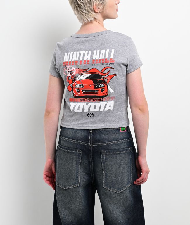 Toyota x Ninth Hall The Thrill Grey Crop T-Shirt