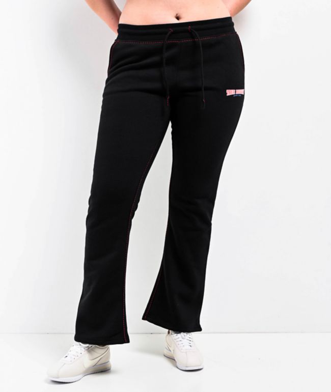True Religion Anniversary Big T Black Bootcut Sweatpants - thumbnail 3