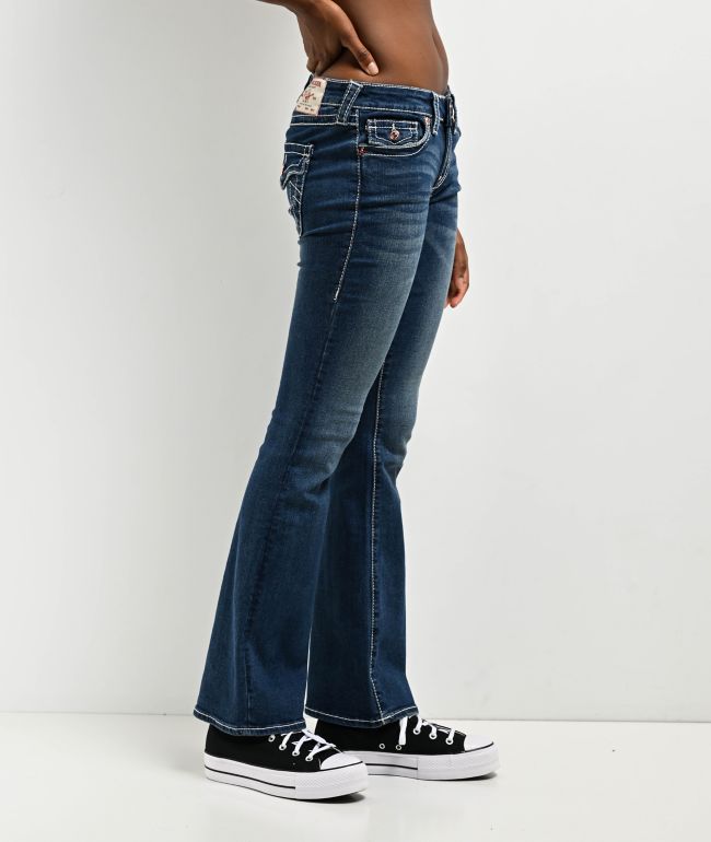 True Religion Becca Low Rise Big T Glowing Moon Bootcut Jeans - thumbnail 3