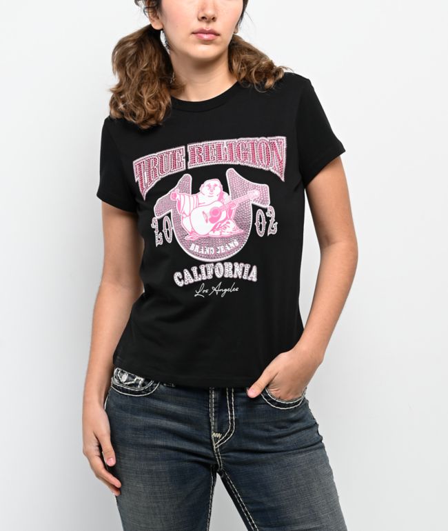 True Religion Buddha Crystal Black T-Shirt