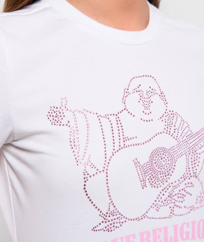 True Religion Crystal Buddha White T-Shirt - thumbnail 3