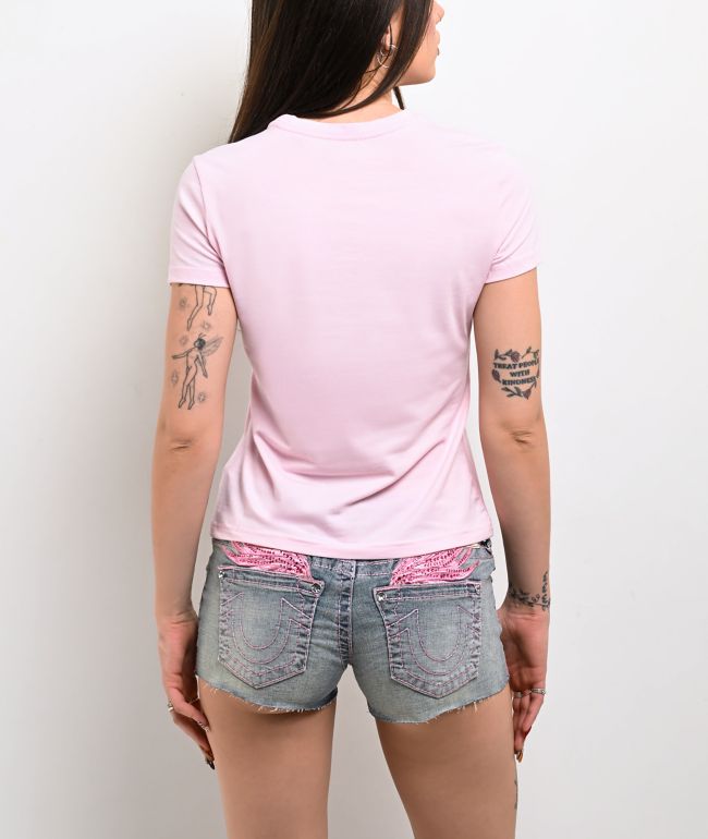 True Religion Crystal Classic Pink T-Shirt - thumbnail 2