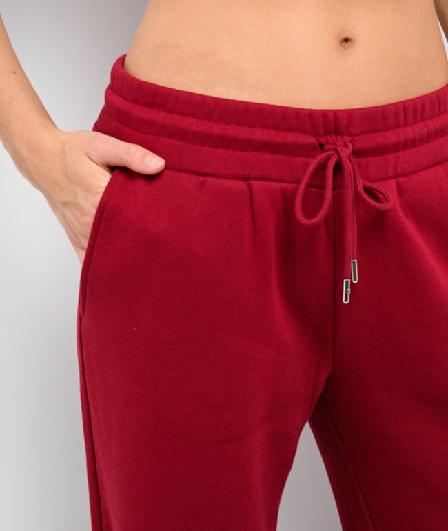 True Religion Crystal Red Wide Leg Sweatpants - thumbnail 3