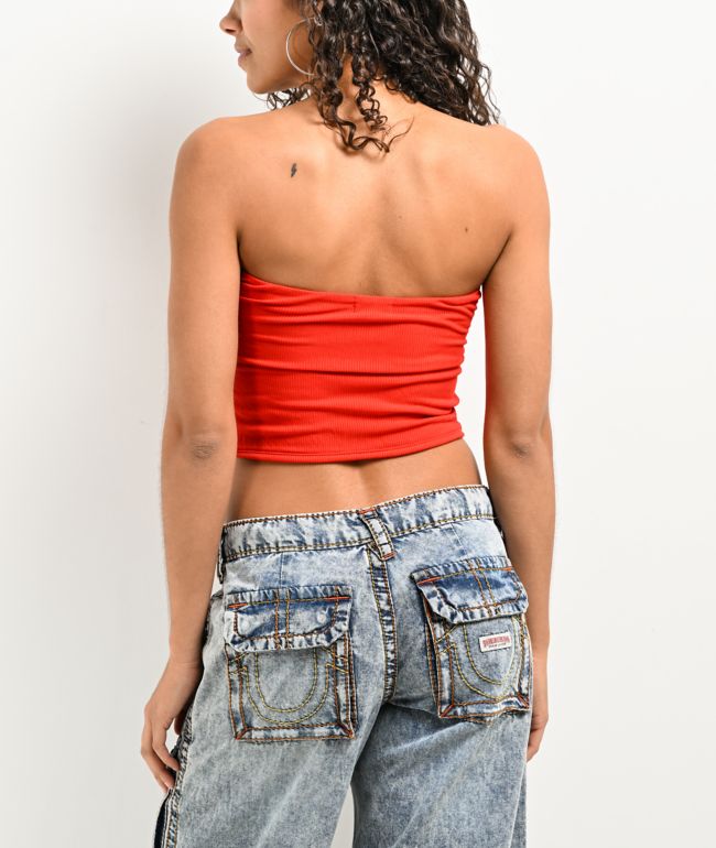True Religion Heritage Red Tube Top - thumbnail 2
