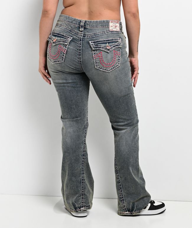 True Religion Joey Super T Medium Wash Bootcut Jeans - thumbnail 3