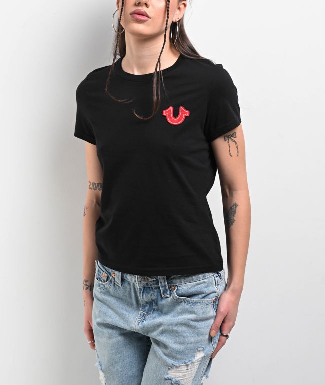True Religion Patched Buddha Black T-Shirt - thumbnail 2