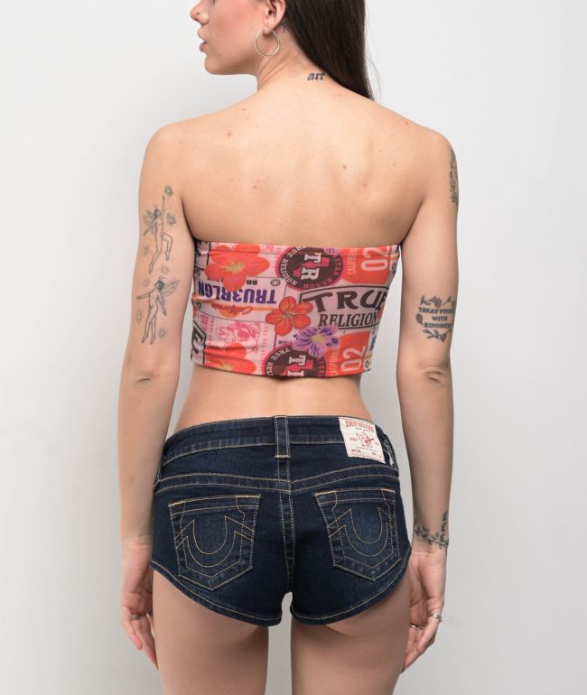 True Religion Printed Mesh Tube Top - thumbnail 2