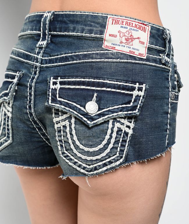 True Religion Super T Flap Moondaisy Spicy Shorts - thumbnail 3