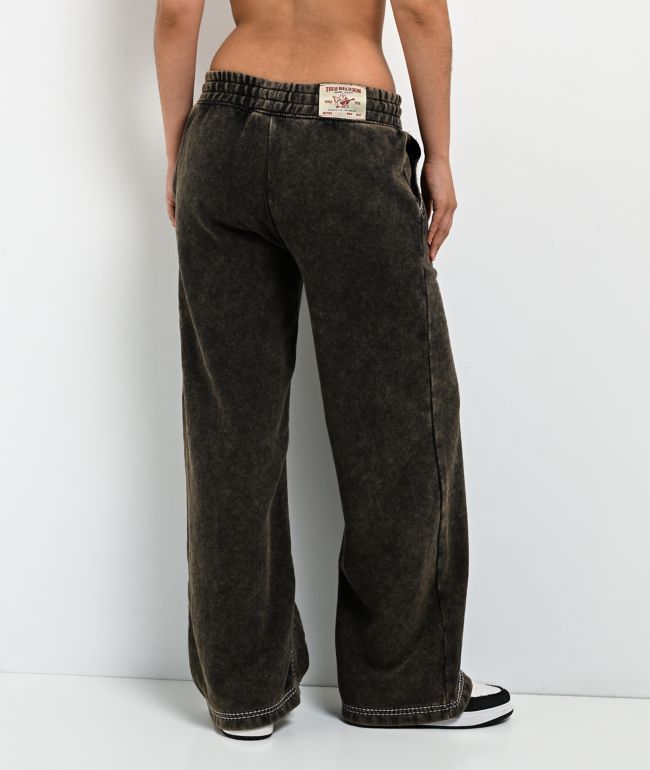 True Religion Super T Rust Brown Wash Sweatpants - thumbnail 2