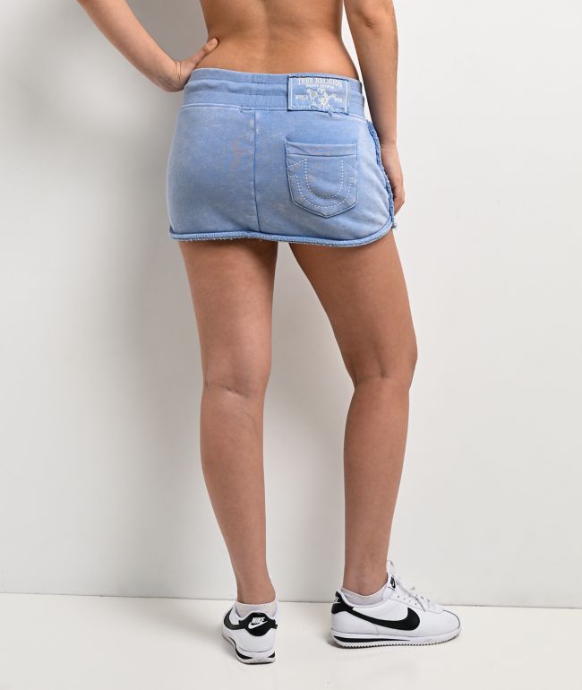 True Religion Vintage Blue Wash Skirt - thumbnail 2