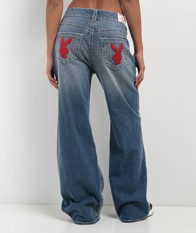 True Religion x Playboy Bobbi Big T Baggy Jeans
