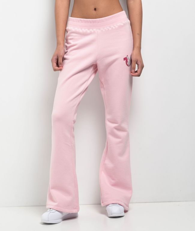True Religion x Playboy Crystal Pink Bootcut Sweatpants - thumbnail 2