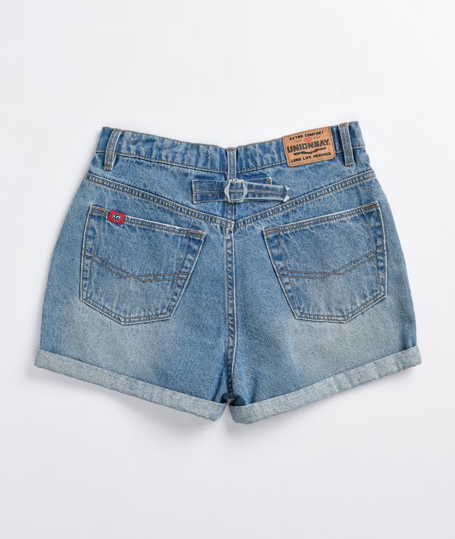 Unionbay Back Tab Medium Wash Denim Shorts - thumbnail 3