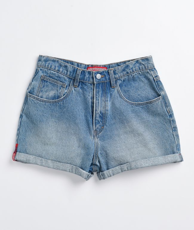 Unionbay Back Tab Medium Wash Denim Shorts - thumbnail 2