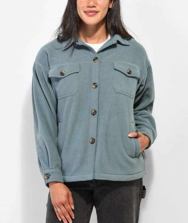 Unionbay Carleen Blue Fleece Shacket