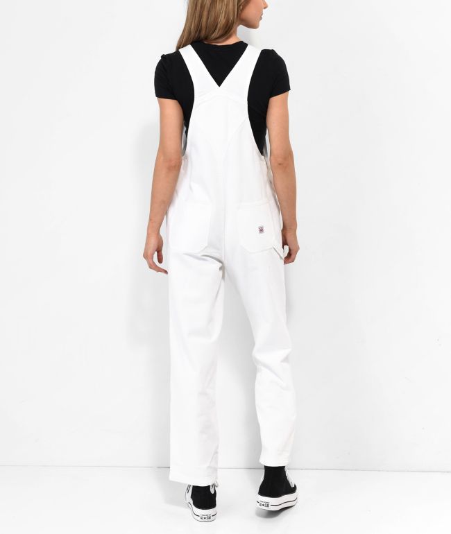 Unionbay Siouxie White Denim Overalls - thumbnail 2