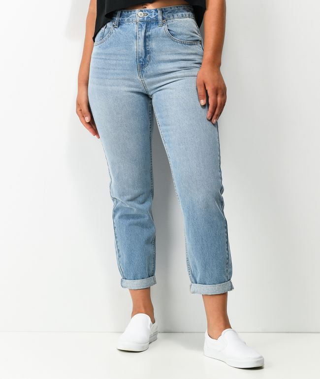Unionbay Vintage Light Wash Mom Jeans - thumbnail 3