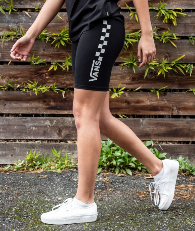 Vans Chalkboard Black Bike Shorts - thumbnail 3