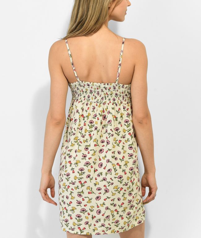 Vans Daly Floral Tan Tank Dress - thumbnail 2