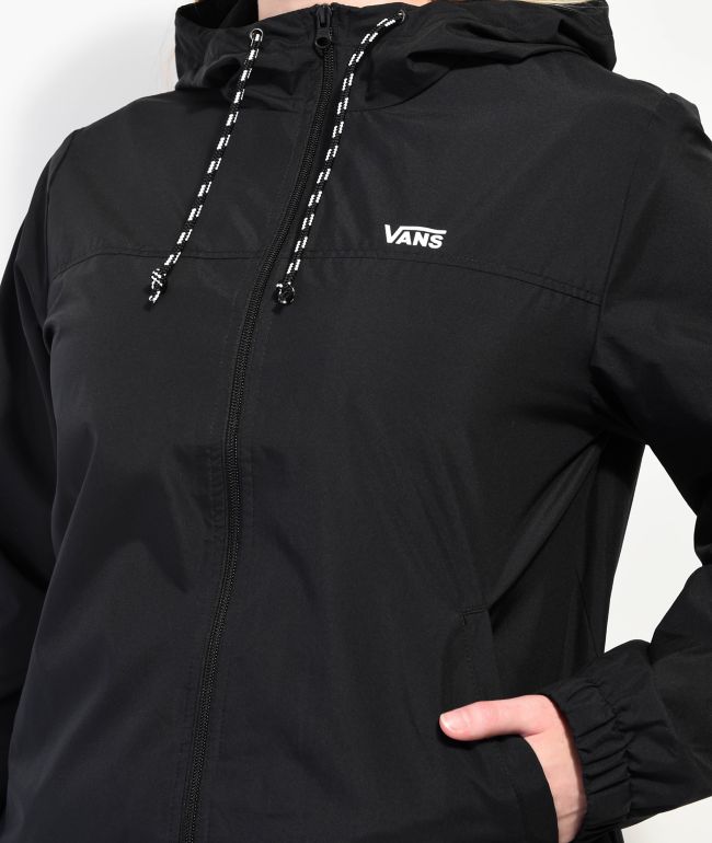 Vans Kastle Check Me Black Windbreaker Jacket - thumbnail 3