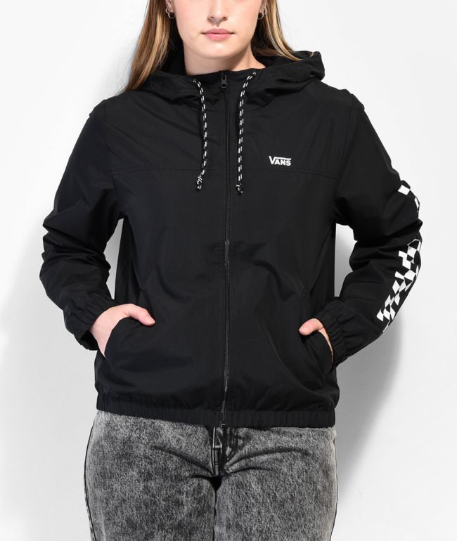 Vans Kastle Check Me Black Windbreaker Jacket