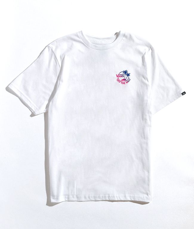 Vans Kids' Dual Palms White T-Shirt - thumbnail 2