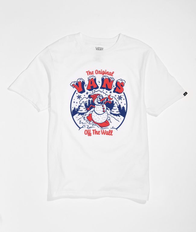 Vans Kids' Snow Surfing White T-Shirt
